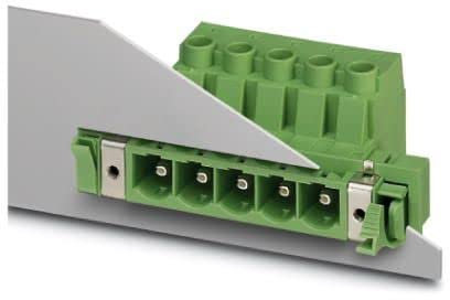 Phoenix Contact Steckbarer Klemmenblock Durchführungsstecker 2-Kontakte 10.16mm-Raster Gerade, Packung a 10 Stück