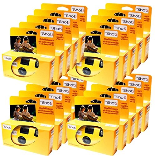 TopShot Lot de 20 appareils Photo jetables PHOTO PORST pour 27 Photos avec Flash