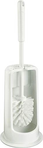 haug bürsten - WC-Garnitur rund - mit Rundbürste - Größe: 410 x Ø145 mm - Farbe: Soft Weiß - Made in Germany