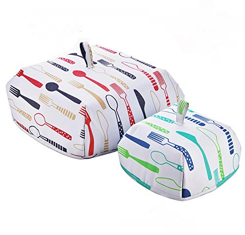 Antcher Thermo-Abdeckhaube für Lebensmittel, tragbar, faltbar, isoliert, Innenbeschichtung, hält Lebensmittel warm für Camping, Picknick, Party, Grillen (2 Stück)