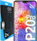 2x se® 3D SCHUTZFOLIE Transparent für Huawei P20 Pro,Selbstheilend, 100% Fingerabdruck & FaceID kompatibel, einfache blasenfreie Installation, Ultra-Klar, Stoß-Kratzfest, aus Deutschland