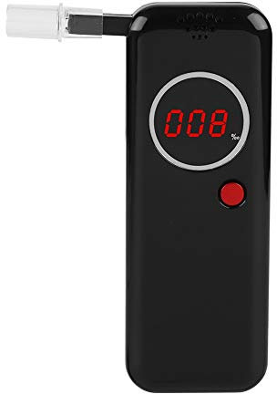 Tosuny Probador de Alcohol, Mini alcoholímetro portátil con Alcohol Detector de Aliento con Alcohol Profesional, alcoholímetro de Respuesta rápida con Pantalla LCD roja Digital