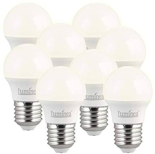 Luminea LED-Glühlampen E27: 8er-Set LED-Lampen, E27, 3 Watt, G45, 240 Lumen, E (High Power Led Lampe, starke LED Lampen, Wohnzimmerleuchten)