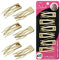 Dofash Doppelgriff Haarspangen Haarspangen Metall Haarspangen Zubehör Schmetterling Haarspangen für Frauen dünnes Haar 6PCS (Gold)