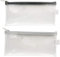 Akuoly Federmäppchen Transparentes Pencil Cases 2 Stück Reißverschluss Beutel wasserdichte Schulmäppchen, 21cm x 9cm