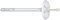 Cheville universelle de fixation d'isolant LTX ∅ 8 x 95 mm à enfoncer au marteau avec un clou nylon à zone d'expansion courte Chevilles frapper plastique Paquet de 200