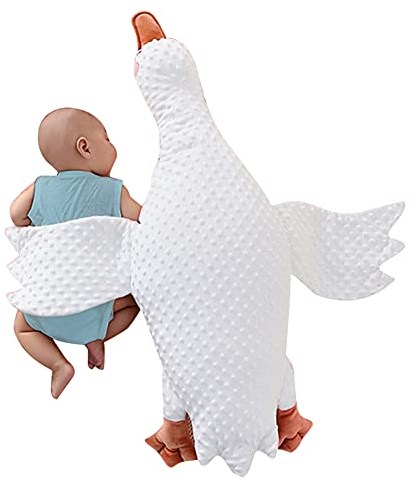 Baby Schlafkissen Super Weiche Niedliche Große Gans Schlafen Auspuff Kissen Niedliches Gans Plüschtier Kissen Neugeborenen Weiche Baby Bett Krippe Pad Schutz Kinder Plüschtiere Spielzeug