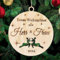 Pet-Jos Erstes Weihnachtenals Herr & Frau Christbaumschmuck Weihnachtsdeko aus Holz Weihnachtsbaum Weihnachtsdekoration