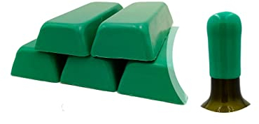 Generico Emballage en caoutchouc vert de 500 g ou de cire souple pour sceller les bouteilles de vin, bière, grappe, liqueurs (verde-05) M