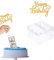 Morofme Kuchen Spardose, Geld ziehen Kuchen Form, Geld Kuchen Spender Box, Kuchen Geld Kit mit Happy Birthday Cake Topper Kuchen ATM Spardose für Geburtstag Abschlussfeier Kuchendekoration
