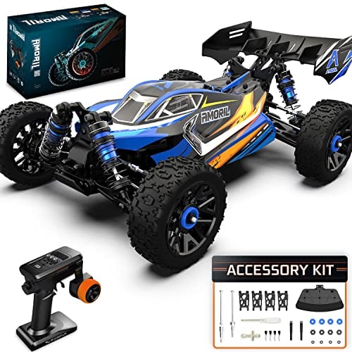 AMORIL 1:14 Schnelle RC-Autos für Erwachsene, Max 70+Km/h, Hobby-Ferngesteuertes Auto, 4X4 Großer On-Road-Rennbuggy, Elektrofahrzeug-Spielzeuggeschenk für Kinder