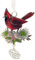 Krankenschwester Ornament mit Kardinal Zinn Christbaumschmuck Weihnachtsbaum Dekoration Happy Holidays Krankenschwestern Dekor Set mit Gebetskarte