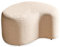 MIUFORM Pouf Hocker Rollen Wohnzimmer ǀ MIUF Siena Sitzhocker ǀ 78x78x40cm (Beige)