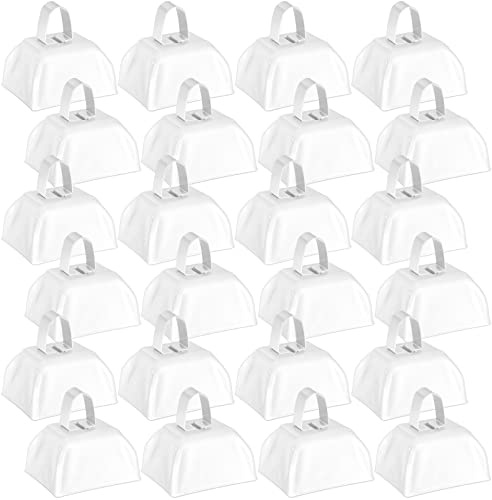 Yeshone 24 Pcs Metal Cowbell Handle Noise Makers 3x2.8x2.5in,None