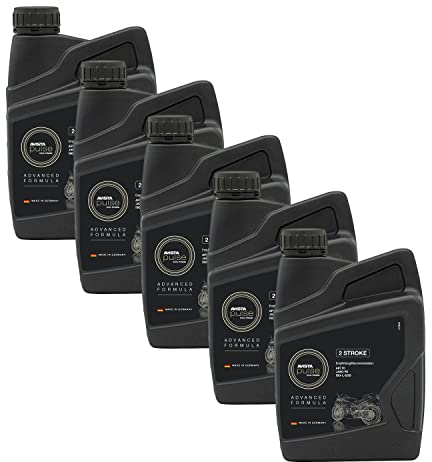 5x AVISTA Pulse Evo PRIME 2 Stroke 2-Takt Öl Zweitaktöl für Motorroller, Roller, Simson, Synthetisch, erfüllt API TC/JASO FB/ISO-L-EGD 1L