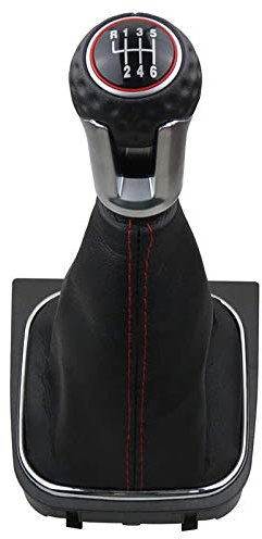 SHAPOKY Kit de funda para palanca de cambios de 6 velocidades para Golf 5 6 MK5 MK6 GTD R32 R20 2004-2013