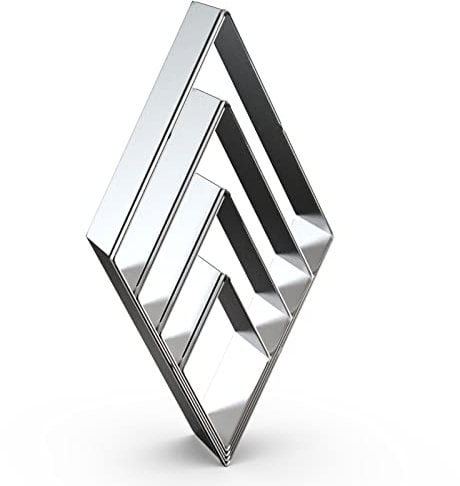 QAAQS Rhombus Diamond Cookie Cutter Set - 4 Piece Assorted Sizes (5 Inch, 4 Inch, 3 Inch, 2 Inch) - Stainless Steel