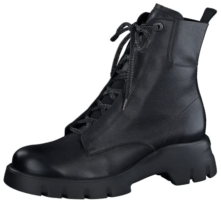 Paul Green Damen SUPER Soft Schnürboots, Frauen Ankle Boots,Kurzstiefel,uebergangsschuhe,uebergangsstiefel,Stiefel,Bootee,Schwarz (Black),38 EU / 5 UK