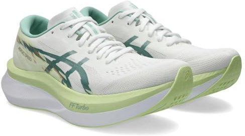 ASICS Womens Magic Speed 4 Sneaker, White Celadon, 3 UK