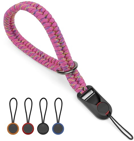 SUNYA Camera Wrist Strap for Photographers with Quick Release Buckle Paracord Rope Camera Hand Strap Compatible for DSLR or Mirrorless Camera