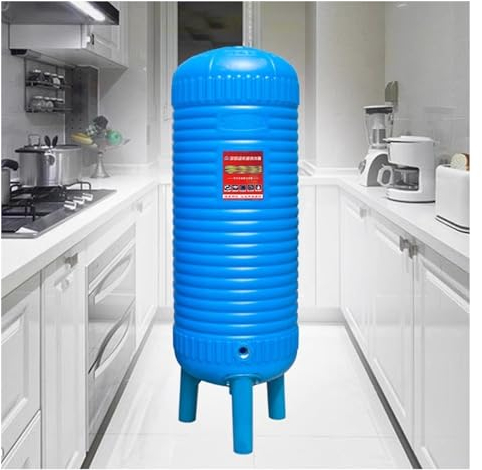 Vaso de expansión Tanque de vejiga de agua para bomba de pozo, 50 60 100 120 150 200 L Kit de tanque de presión de pozo, contenedores de almacenamiento de agua de expansión de PE para el hogar/pozos (