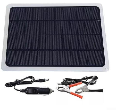 20 W Solarpanel 12 V Erhaltungsladegerät für Boot, Auto, Wohnmobil, Batterieladegerät Solar Autobatterie Ladegerät