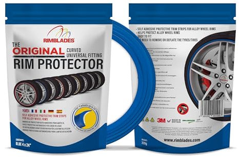 Aroba Rimblades Original BLAU NEU 2024 universal FELGENSCHUTZ & STYLING Felgenschutzring Alu Felgen Ringe Felgenrandaufkleber Felgenstyling Felgenhornschutz Rim Protector Ringz