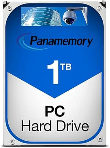 PANAMEMORY Disco Duro SATA Mecánico 1TB 3.5 Pulgadas para PC de Sobremesa y Sistemas de Vigilancia CCTV (Reacondicionado)