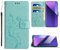 Anshow for iPhone 16 Plus Case Wallet with Wrist Strap, Flip Leather Case with Cards Holder Phone Case with Kickstand Cover for iPhone 16 Plus, Green