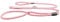 No More Pulling! Anti Pull Lead Field Figure 8 / Halter/Head Collar One Size Fits All Super Soft Braided Nylon Comfortable Make Your Walks More Enjoyable -Instructions Included (Pink)