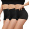 Gayhay 3er Pack Radlerhose Damen Kurz für Kleid High Waist Kurze Leggings Damen Hotpants Sport Shorts Sporthose,Schwarze*3,XS