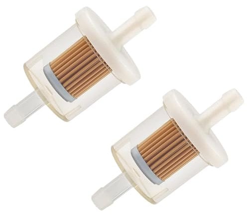 2PCS Inline Fuel Filter compatible with Briggs Stratton 691035, 40 Micron 1/4 Diesel Petrol Fuel Filter Fit 6mm 8mm Pipes