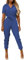 Overalls Women Rompers with Open Legs Women's Short Sleeve Cropped Coverall Button Down Tie Waist Cargo Jumpsuit Boiler Suit Women Blue
