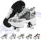 NKWVHI Schuhe mit Rollen für Jungen Mädchen,2 in1 Verstellbare Rollschuhe Schuhe,Quad- Rollschuhe Schuhe,Rollschuhe Damen Geburtstagsgeschenk
