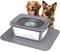 Decflow Gamelle d'eau pour chien en acier inoxydable de 10 L, sans déversement, anti-éclaboussures avec tapis en silicone XXL, mangeoire lente anti-déversement pour les buveurs désordonnés, gamelles