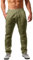 NEMXCE Leinenhose Herren Lang Leichte Sommerhose Herren Loose Fit Freizeithose mit Taschen Kordelzug für Urlaub Strand Yoga Alltag