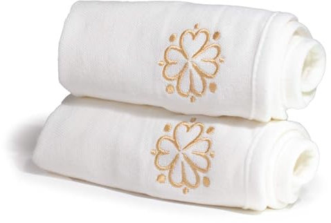 Oscar Charles Organic Cotton Cleansing Cloths, Double-Sided Design for Gentle Exfoliation Face Cloth, Makeup Remover Premium Face Towels, Reusable Cleansing Cloths.