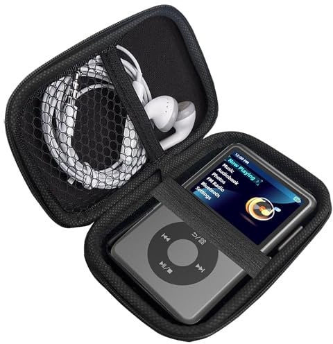 Compatible with Innioasis Y1 Case, Lamshaw Durable EVA Carrying Case, Shockproof & Lightweight Protective Cover Compatible for Innioasis Y1 Mp3 Player (Black)