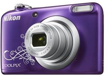 Nikon Coolpix A10 Camera Kit Purple (Renewed)