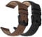 Fullmosa Cinturino in Vera Pelle 22mm 20mm e Sgancio Rapido Cinturini Orologio per Uomo e Donna, 2 Pezzi Pelle Cinturino di Ricambio Compatibile con Smartwatch, Caffè&Nero con Fibbia Nero