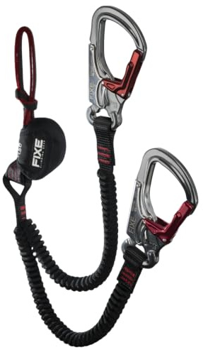 Fixe - Via Ferrata Ferratum Cinchless, système breveté sans étranglement harnais, design compact et léger, bras extensibles PES, mousquetons double fermeture, EN958:2024