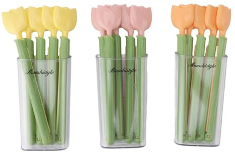 Rose Flower Chip Clips 15 Pack with Magnetic Storage Boxes, Foods Snacks Bag Clamps Sealing Bar, Cute Kitchen Food Bag Sealer for Chips, Snacks