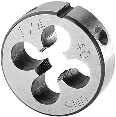 Strumenti di filettatura Filiera tonda 1/4-40 UNS, filiera for filettatura macchina 1/4 x 40 UNS destra