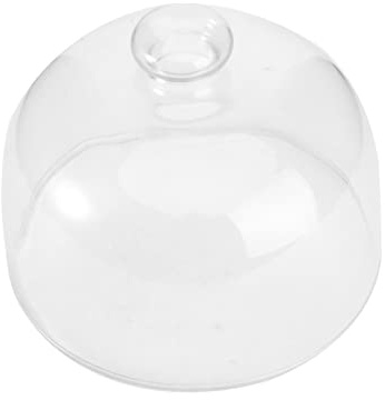 Sewroro Glass Cake Dome Cover, Dust-Proof Clear Protective Cover for Cake Display, Glass Cloche