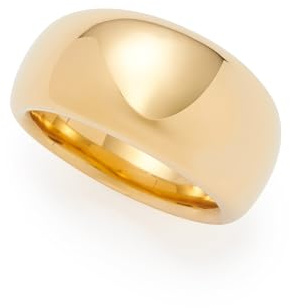 JEWELS BY LEONARDO Ring Georgette • Statement-Ring aus goldfarbenem Edelstahl • massive, glatte Oberfläche mit sich verjüngender Ringschiene • Gr. 19 (60) • Schmuck Geschenk für Frauen • 025492