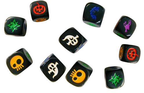 10 Stück sechsseitige Würfel, Halloween-Kürbis mit runden Ecken, Tischspiel, Acryl, für Brett, Halloween, Kürbis, Acryl, Unterhaltung für Partys