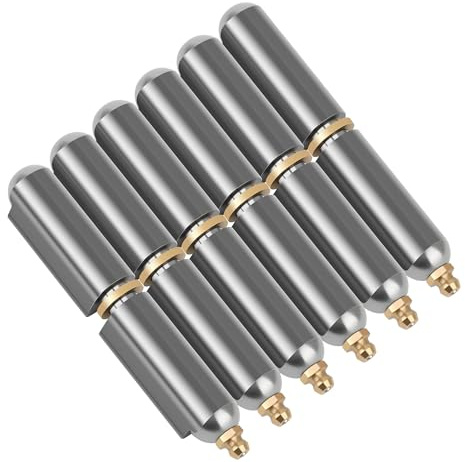 Coitak 6 PCS BBQ Smoker Weld on Bullet Hinges Carbon Steel Weldable Barrel Hinges Heavy Duty for Swing Door Trailer Ramp, 4 Inch