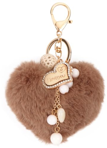 Warmhm Porte-Clés En Forme De Cœur Bijou De Sac Léger Et Réutilisable Porte-Clés Pendentif Pour Sac À Main Et À Dos Décor Romantique Cadeau Pour Un Être Cher