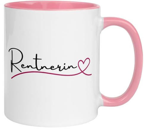 Momentals Renteneintritt Geschenk Frau | Rentnerin mit Herz | Geschenk zum Ruhestand für Kollegin Mama Oma