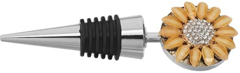 WOFASHPURET Reusable Zinc Alloy Decorative Wine Bottle Stopper with Delicate Elegant Design, Fits Most Bottles, for Vodka, Rum and Other Settings Including Parties